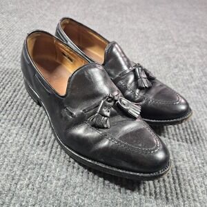 Allen Edmonds Shoes Mens Size 9.5 D Black Leather Tassel Slip On Grayson